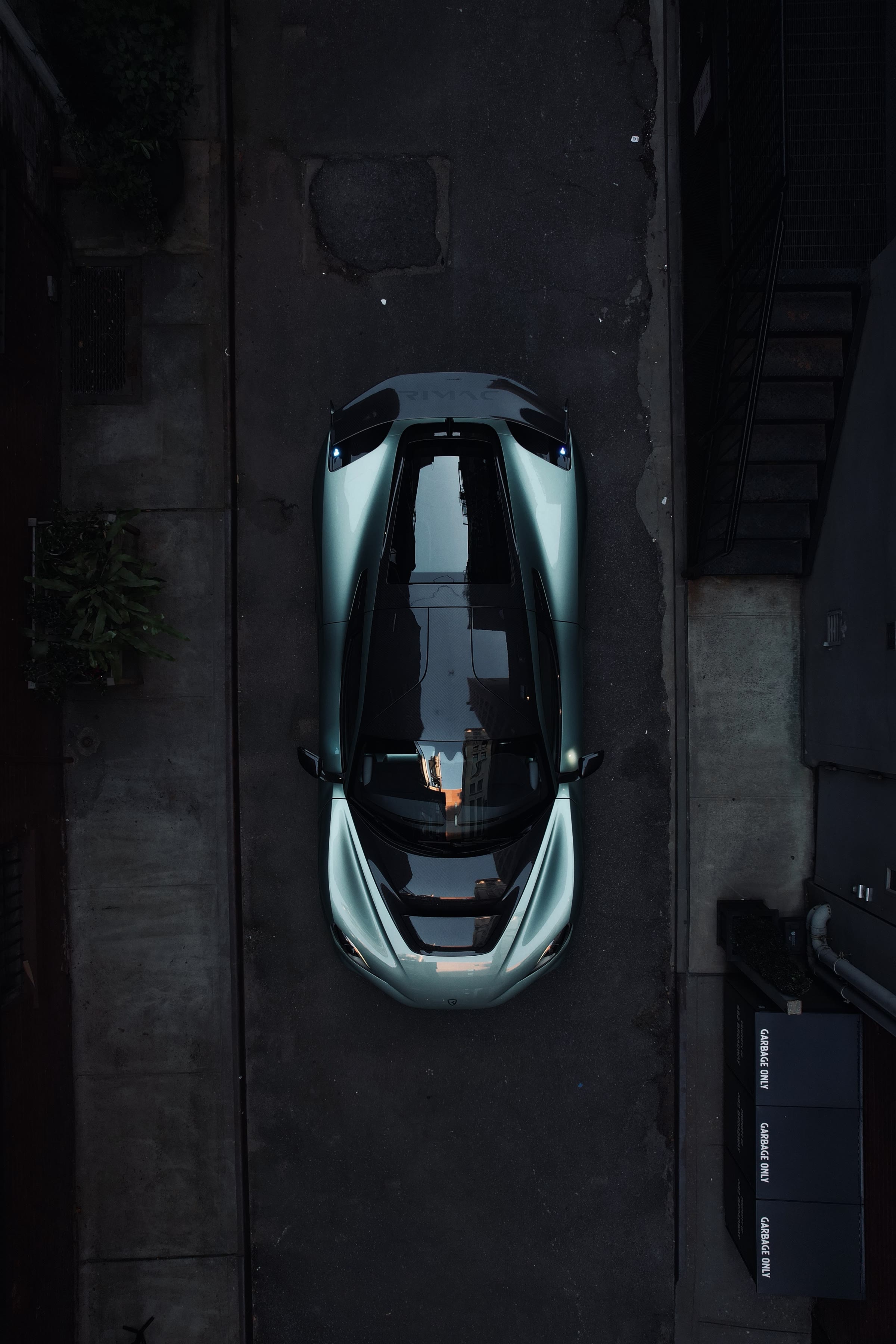 Rimac Nevera R from above